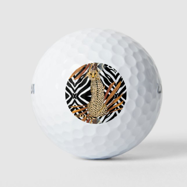 Wild Cheetah Golfball (Vorderseite)