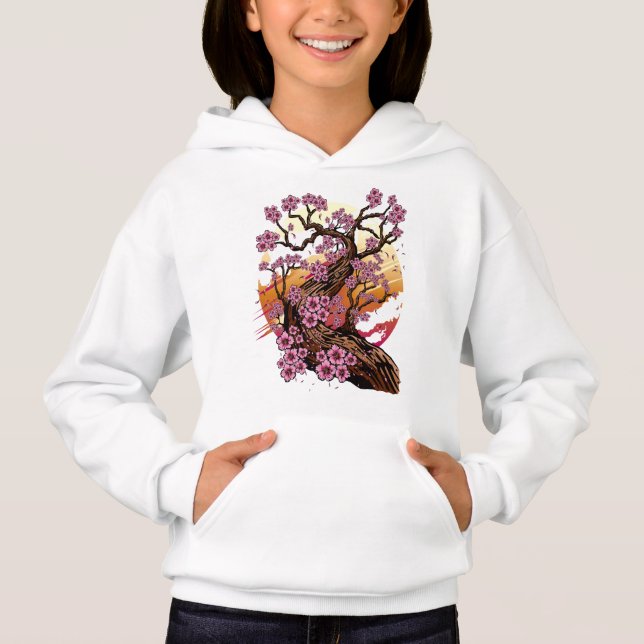 Wild Cherry Blossom Hoodie (Vorderseite)