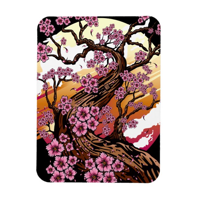 Wild Cherry Blossom Magnet (Vertikal)