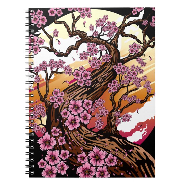 Wild Cherry Blossom Notizblock (Vorderseite)