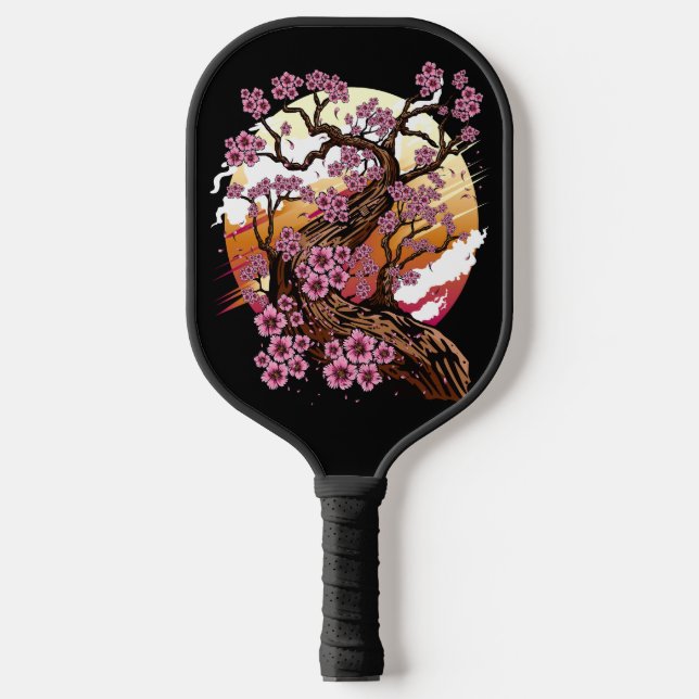 Wild Cherry Blossom Pickleball Schläger (Vorderseite)