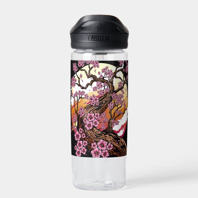 Wild Cherry Blossom Trinkflasche (Rückseite)