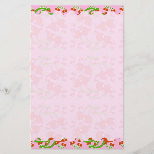 Wild Cherry Stationery Briefpapier (Vorderseite)