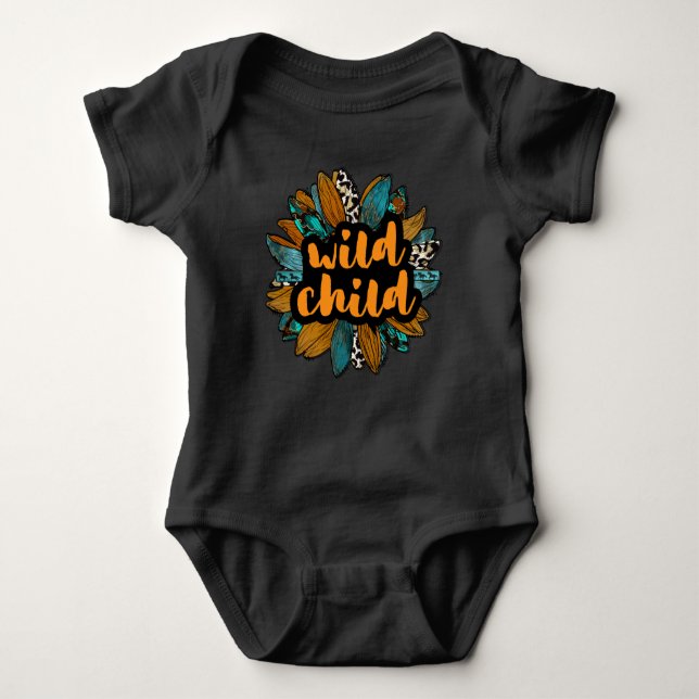 Wild Child Baby One Piece Jumper Baby Strampler (Vorderseite)