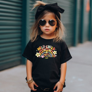 Wild Child Boho Vintage Blume Power Trendy T-Shirt