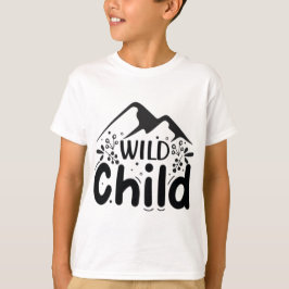 Wild Child Kids' T-Shirt - Adventurous Mountain 