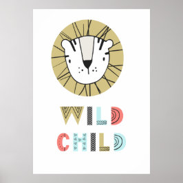 Wild Child Scandia Lion Poster