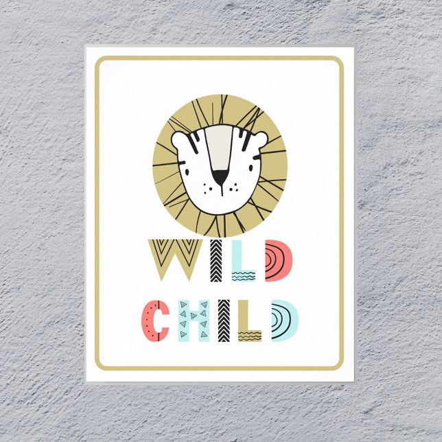 Wild Child Scandia Lion Poster (Von Creator hochgeladen)