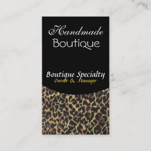 Wild Cougar Animal Print Designer Makeup Salon Visitenkarte