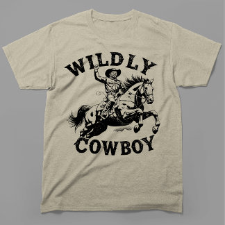Wild Cowboy Retro Rodeo Vintage Western T-Shirt