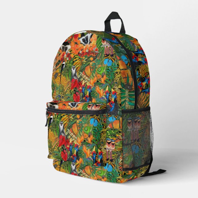 Wild Creation Backpack Bedruckter Rucksack (Rückseitige Ecke Rechts)