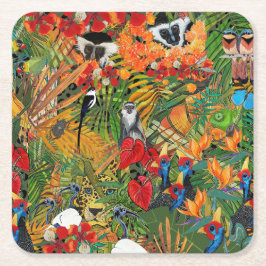 Wild Creation  Rechteckiger Pappuntersetzer