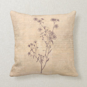 Wild Daisy Blume Wildblume Antiquariat Kissen