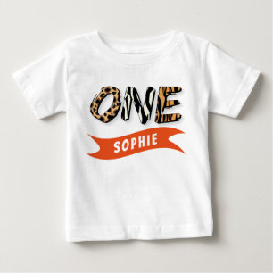 Wild ein erster Geburtstag Baby T-shirt