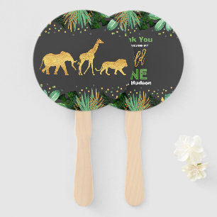 Wild ein Party Hand Fan Jungle Animals Gastgeschen Fächer