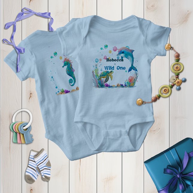 Wild ein Playful Sea Life Baby Strampler (Von Creator hochgeladen)