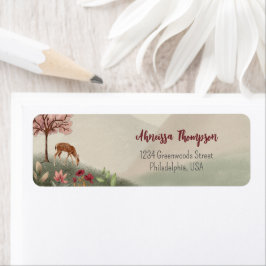 Wild ein Wald Szene Hirsch ersten Geburtstag