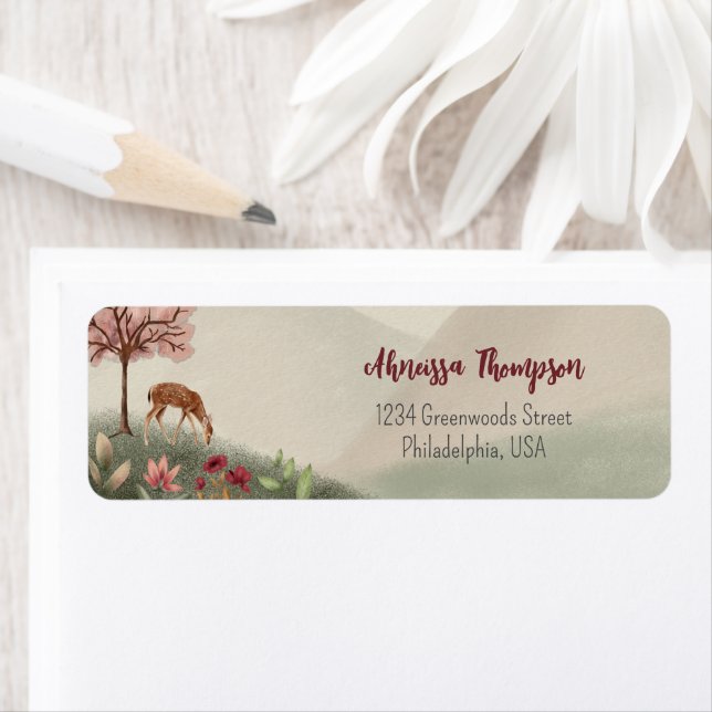 Wild ein Wald Szene Hirsch ersten Geburtstag (Insitu)