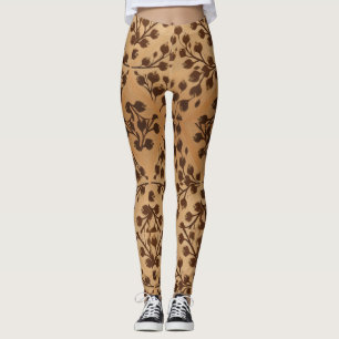 Wild Elegance: Brawn Animal Print Leggings