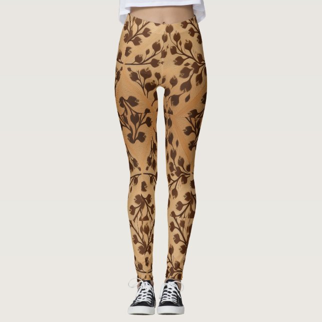 Wild Elegance: Brawn Animal Print Leggings (Vorderseite)