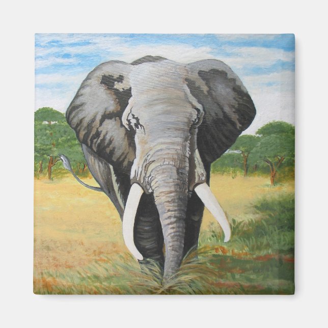 Wild Elephant Magnet (Vorne)