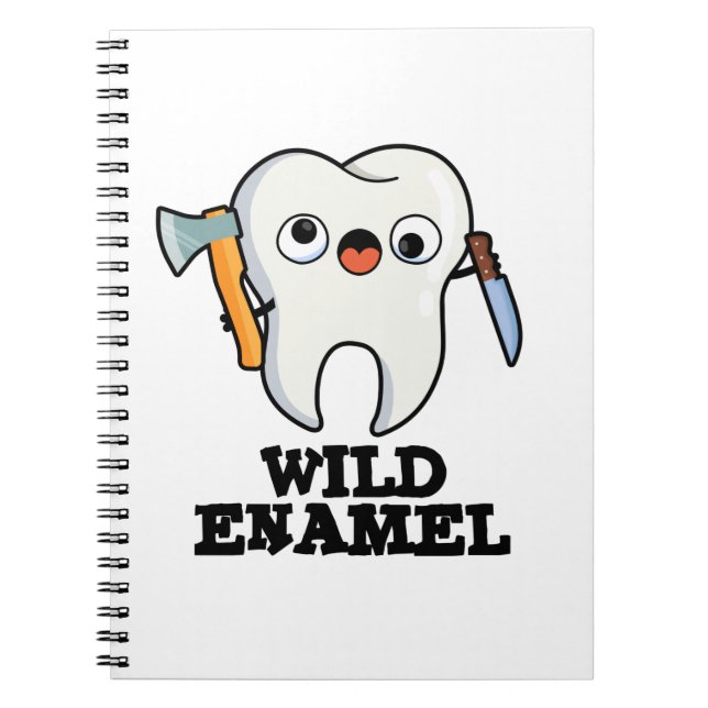 Wild-Emamel-Niedlich-Wildtiertooth-Puff Notizblock (Vorderseite)