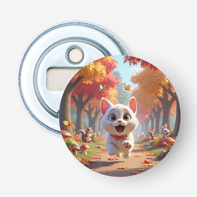 Wild Escape: Running Cat Bottle Opener Flaschenöffner (Vorderseite)