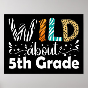 Wild etwa 5. Klasse zurück zum Schulfreund Poster