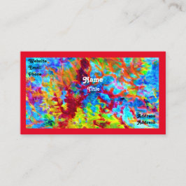 Wild farbige Visitenkarte