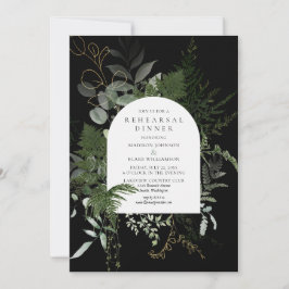 Wild Fern Greenerity Hochzeit Probe Dinner Einladung
