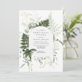 Wild Fern Greenerity White Wedding Probe Dinner Einladung