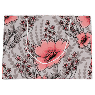 Wild fields patterned gift bag große geschenktüte