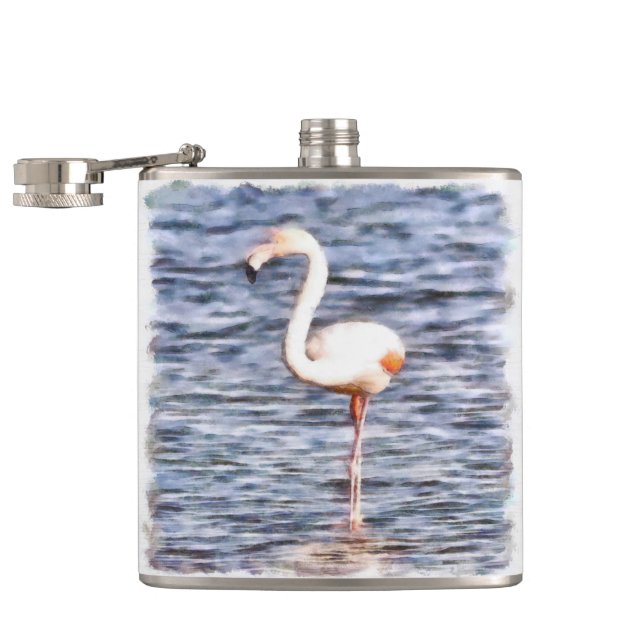 Wild Flamingo Flachmann (Geöffnet)