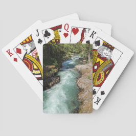 Wild fließende Flusslandschaft Spielkarten