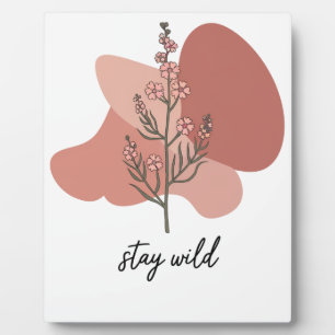 Wild florales Design Fotoplatte
