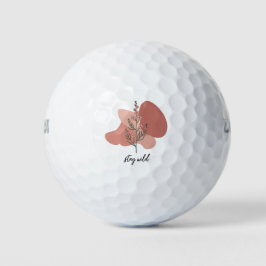 Wild florales Design Golfball