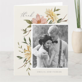 Wild Florals Danke-Card Dankeskarte