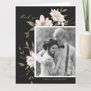 Wild Florals Danke-Card Dankeskarte