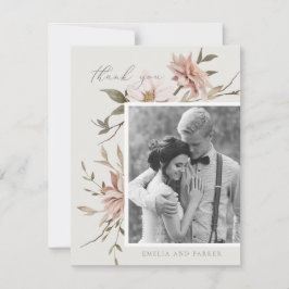 Wild Florals Danke-Card Dankeskarte