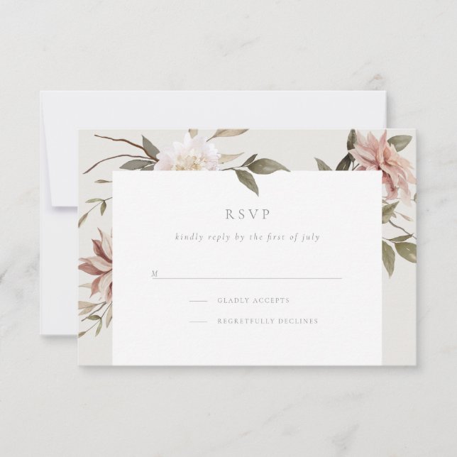 Wild Florals RSVP Card (Vorderseite)