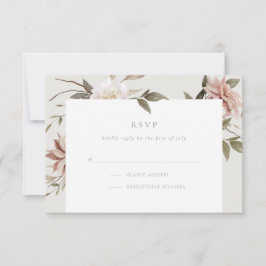 Wild Florals RSVP Card
