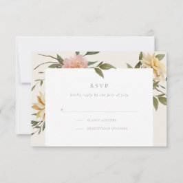 Wild Florals RSVP Card Karte