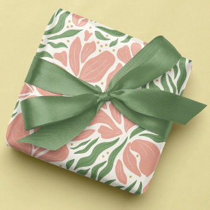Wild Florals-Wrapapier - Rosa Geschenkpapier Set