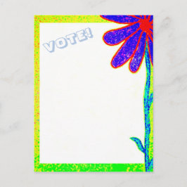 Wild Flower VOTE! Postkarte