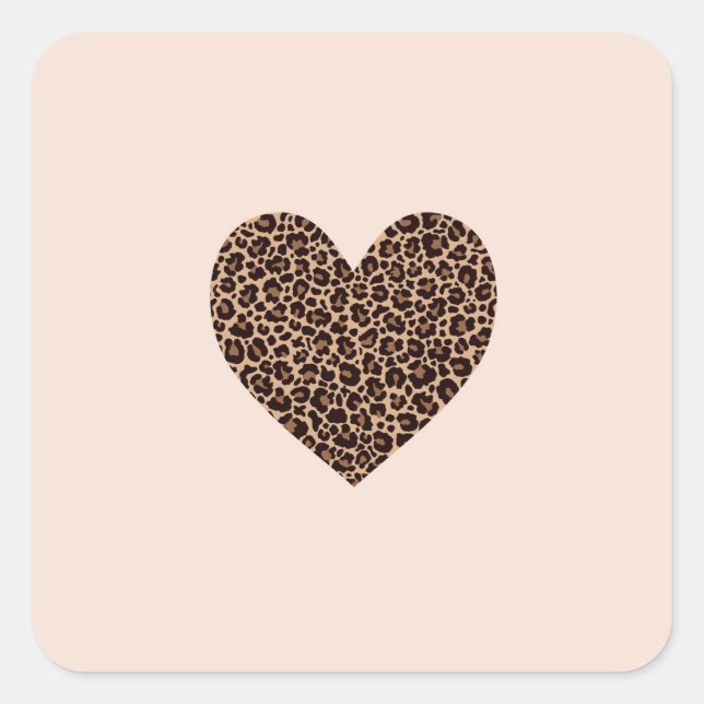 Wild for You Quadratischer Aufkleber (Vorderseite)