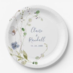 Wild-Forest-Blumenzwiebelpapier-Teller Pappteller
