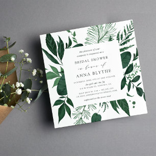 Wild Forest Bridal Dusche Einladung   Platz