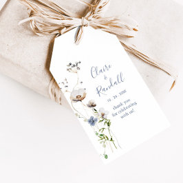 Wild Forest Floral Wedding Gift Tags Geschenkanhänger