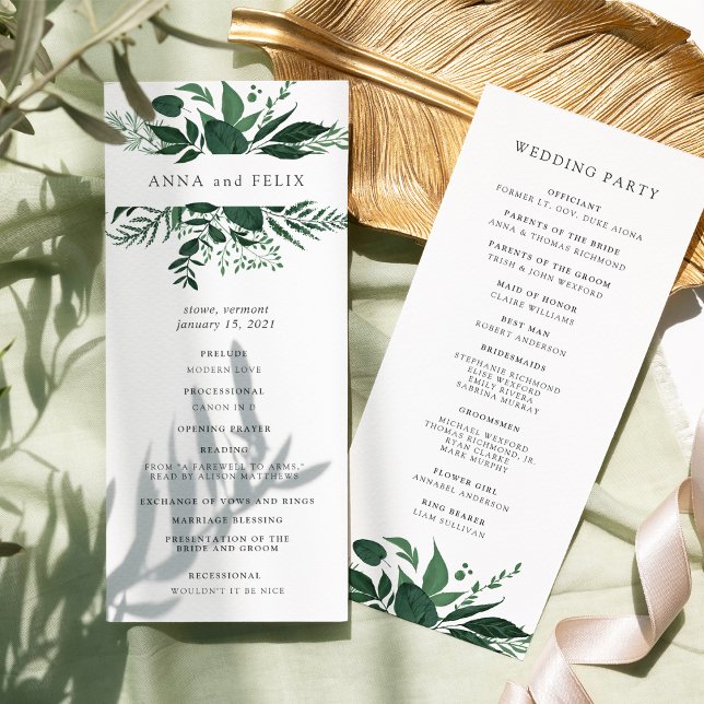 Wild-Forest-Hochzeitsprogramm Programm (Von Creator hochgeladen)