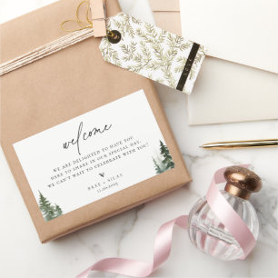 Wild-Forest Pines Willkommen Rechteckiger Aufkleber